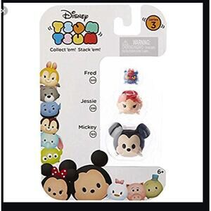 Disney Tsum Tsum Series 3 Fred, Jessie & Mickey 3 pack NEW Mini